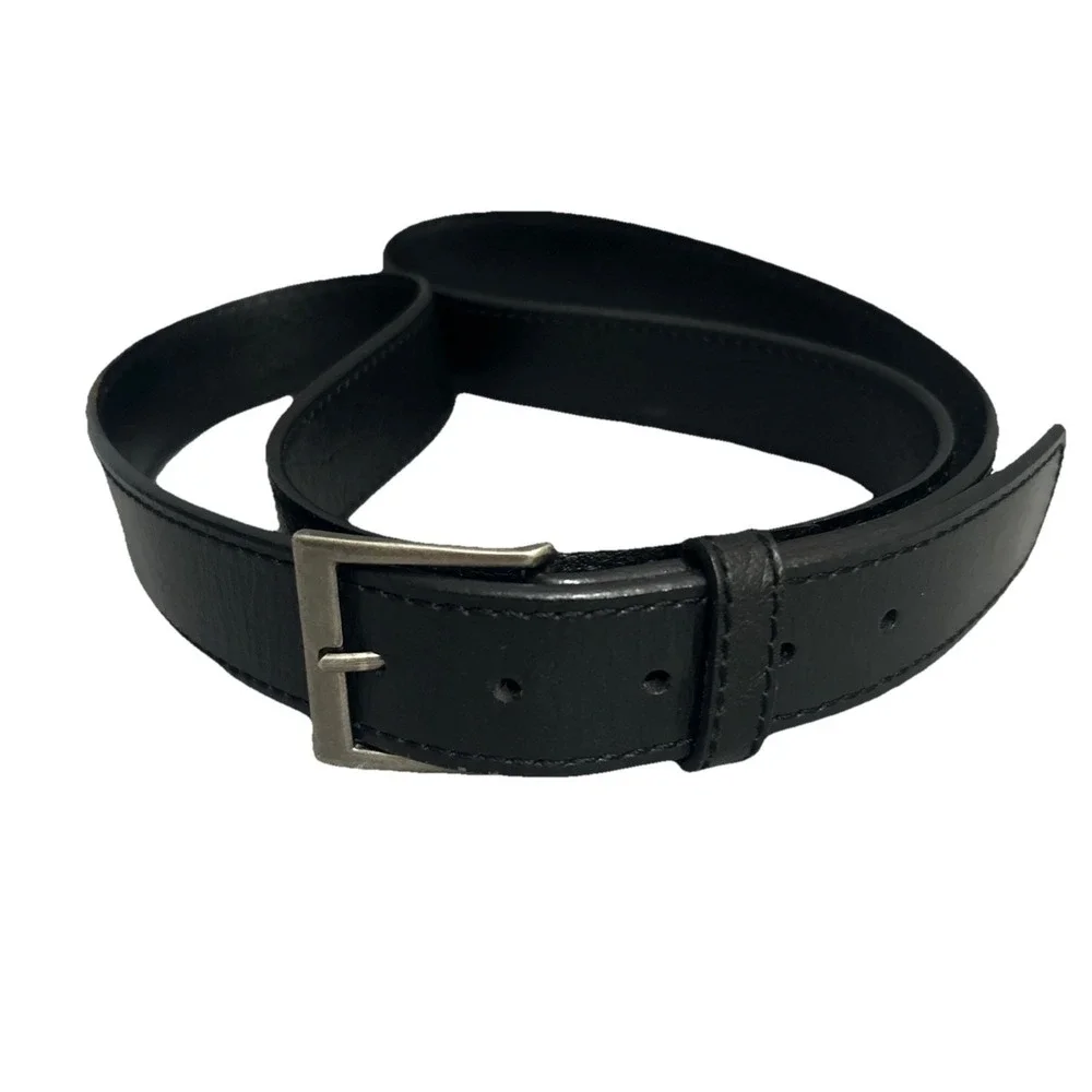 Genuine Leather Mens‎ Casual Dress Belt Black Size 54